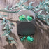 Lilas | Argent sterling .925 | Mini Boucles D'oreilles Tiges En Verre Luciole